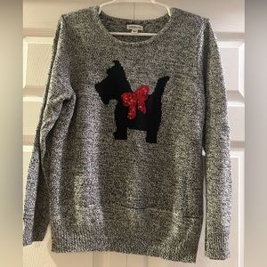 Scottie dog sweater